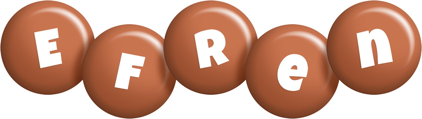 Efren candy-brown logo