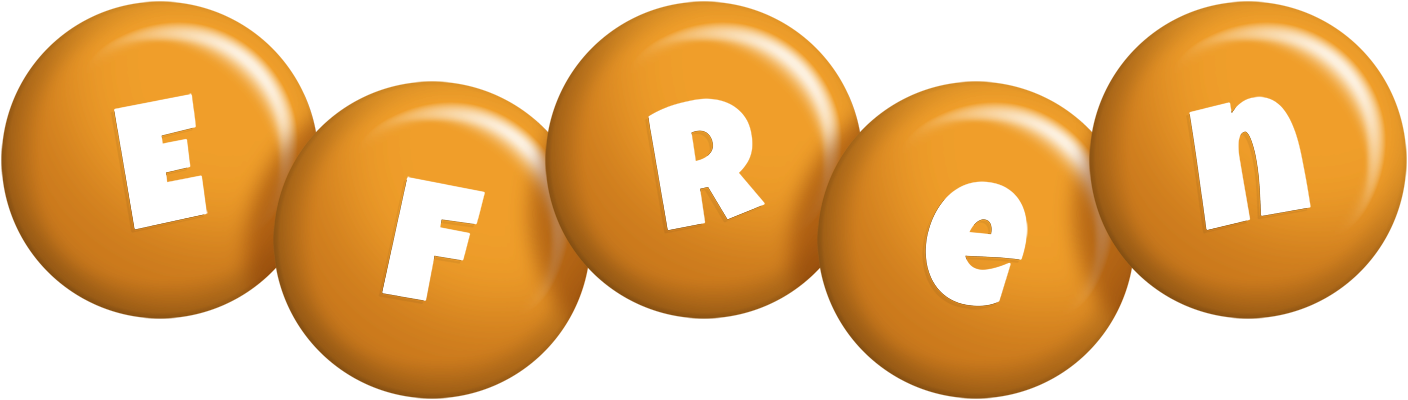 Efren candy-orange logo