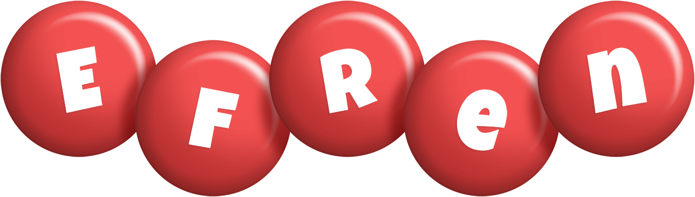 Efren candy-red logo