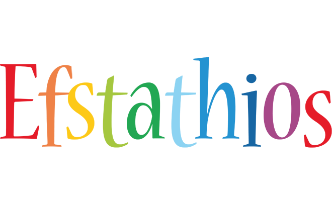 Efstathios birthday logo