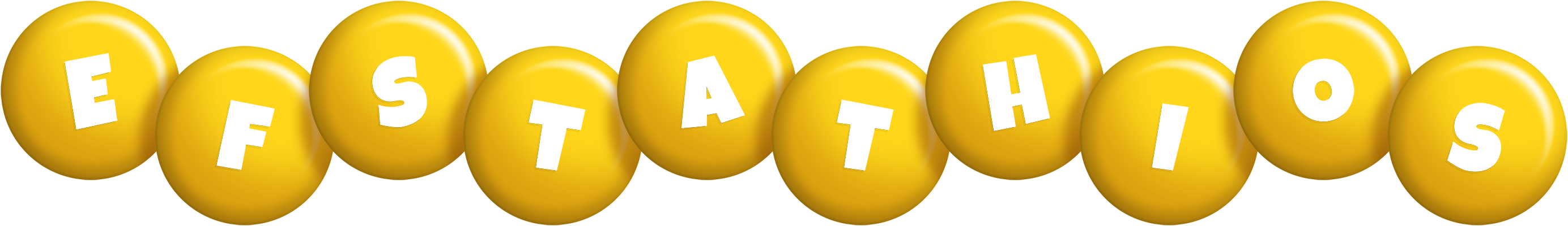 Efstathios candy-yellow logo