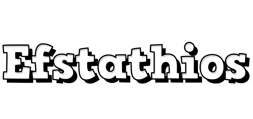Efstathios snowing logo
