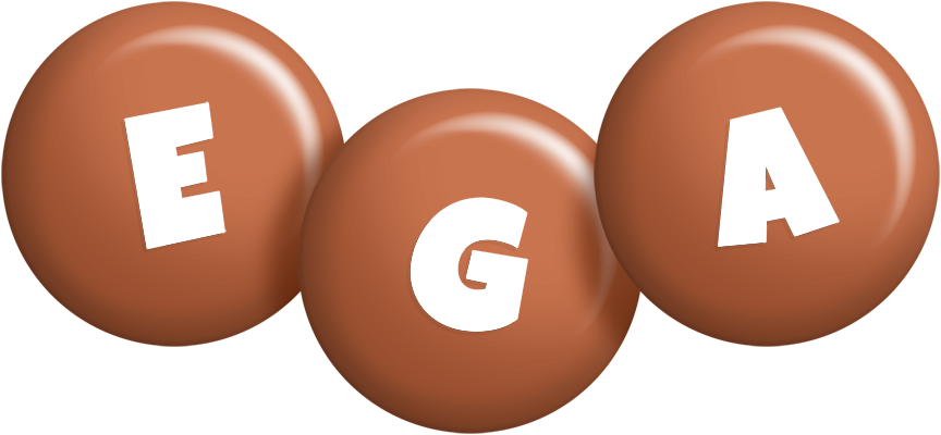 Ega candy-brown logo