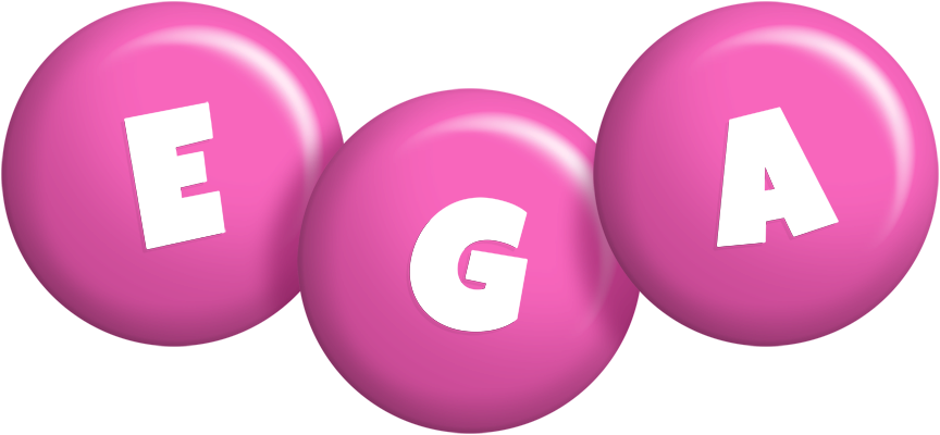 Ega candy-pink logo