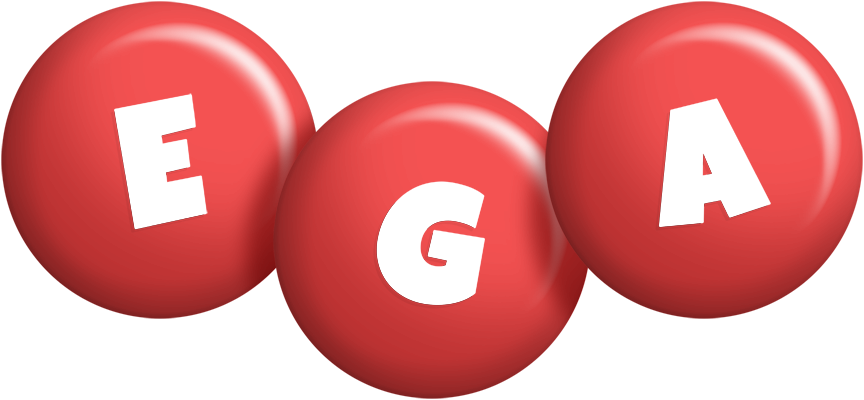 Ega candy-red logo