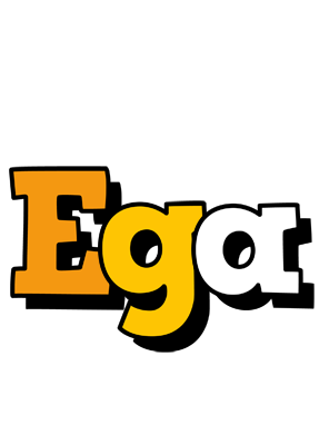 Ega cartoon logo