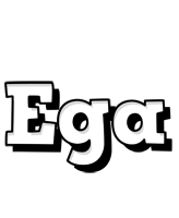 Ega snowing logo