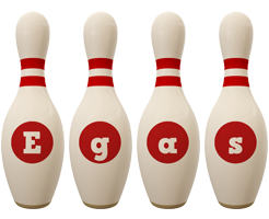 Egas bowling-pin logo