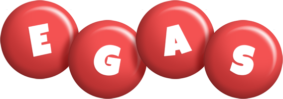 Egas candy-red logo