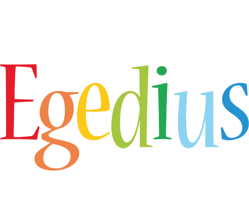 Egedius birthday logo