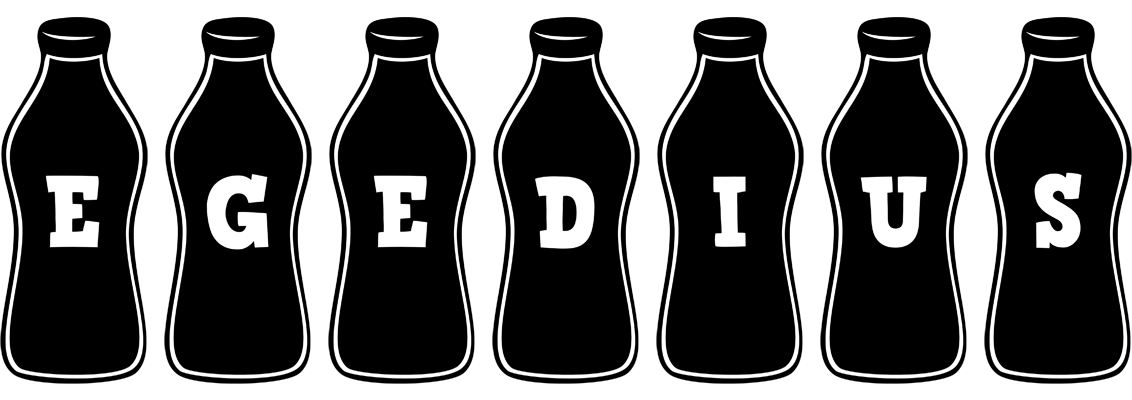 Egedius bottle logo