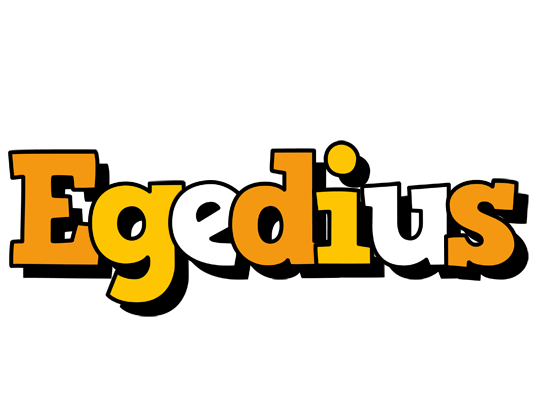 Egedius cartoon logo