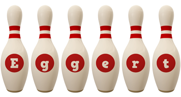 Eggert bowling-pin logo