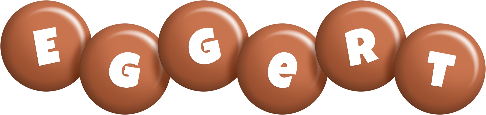 Eggert candy-brown logo
