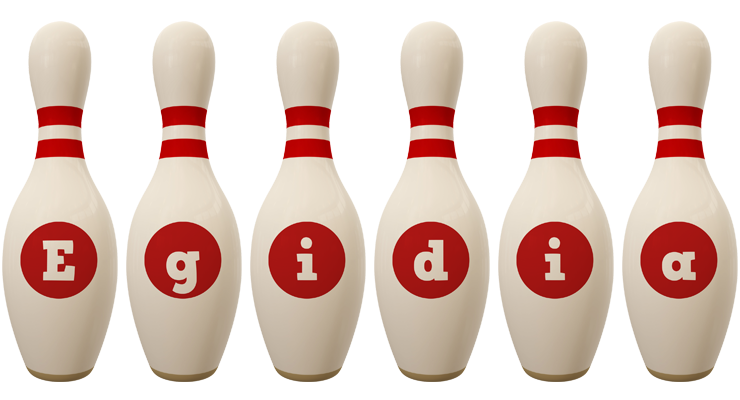 Egidia bowling-pin logo