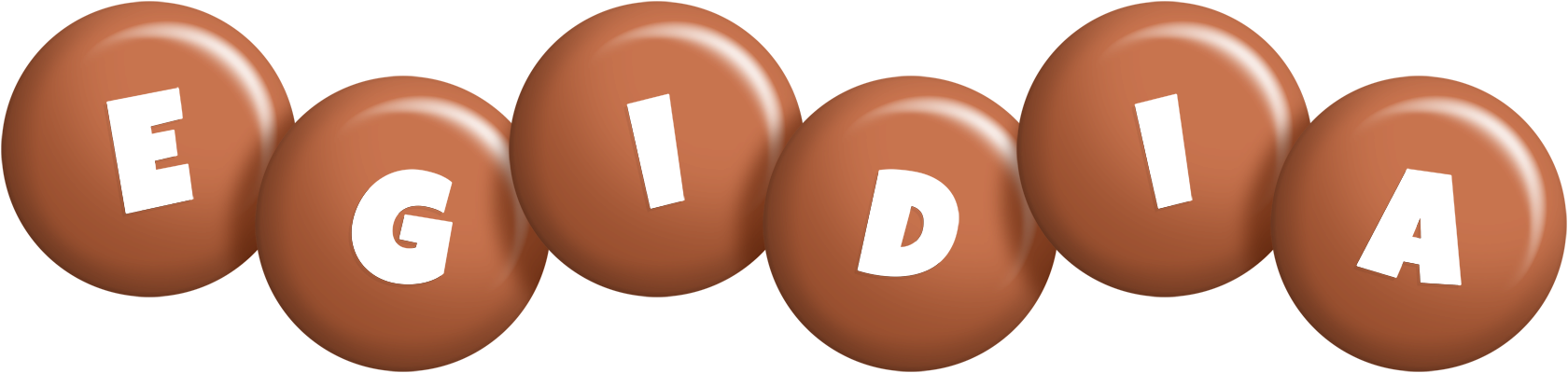 Egidia candy-brown logo