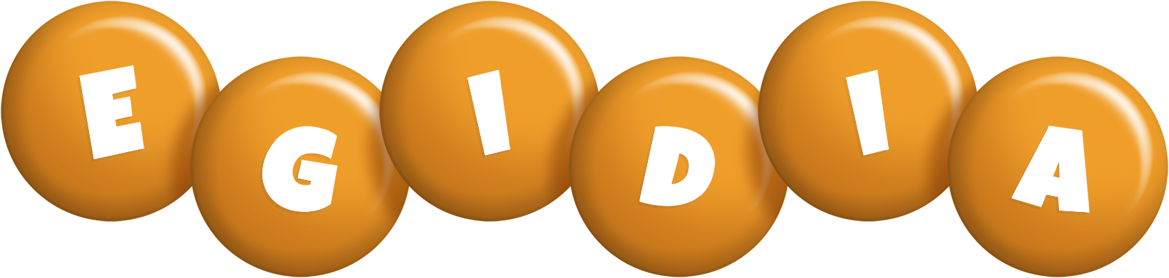 Egidia candy-orange logo