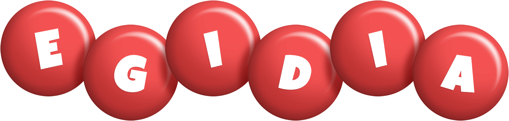 Egidia candy-red logo