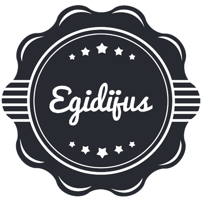 Egidijus badge logo
