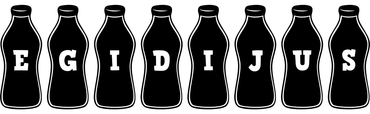 Egidijus bottle logo