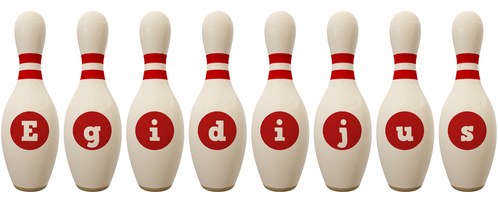 Egidijus bowling-pin logo