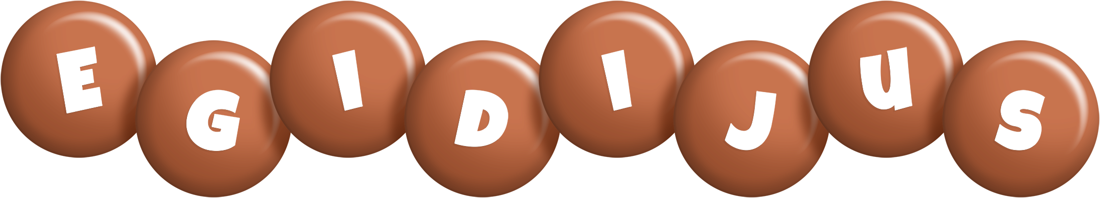 Egidijus candy-brown logo