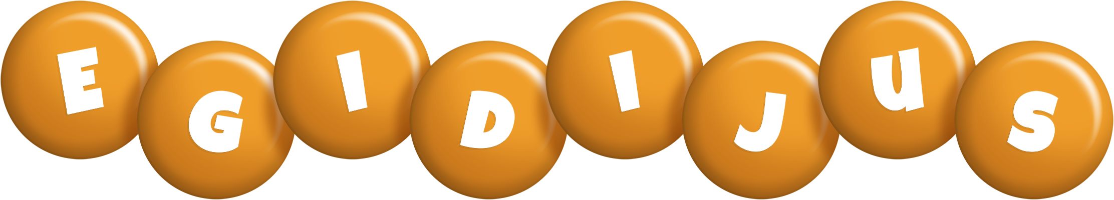Egidijus candy-orange logo