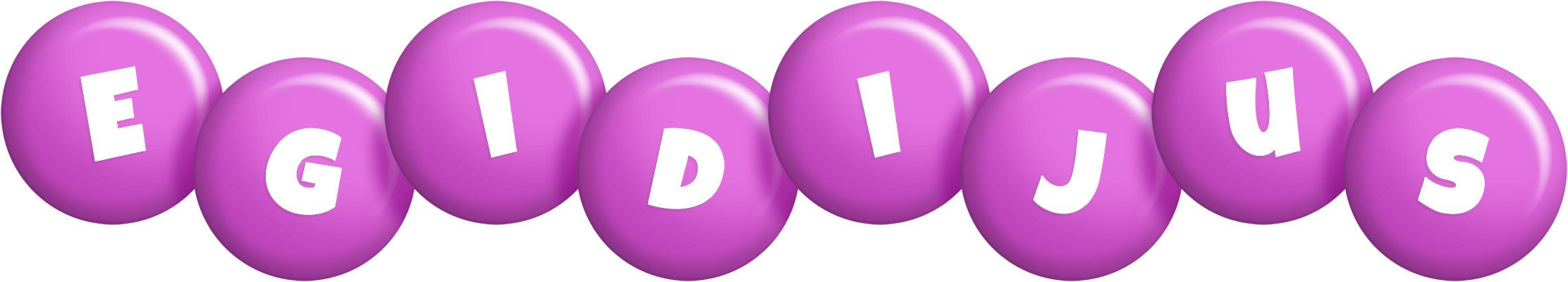 Egidijus candy-purple logo