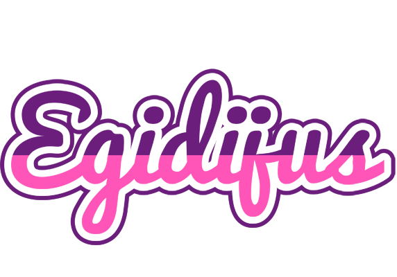 Egidijus cheerful logo