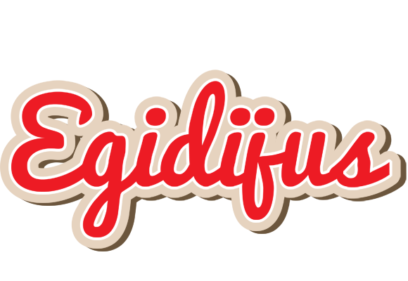 Egidijus chocolate logo
