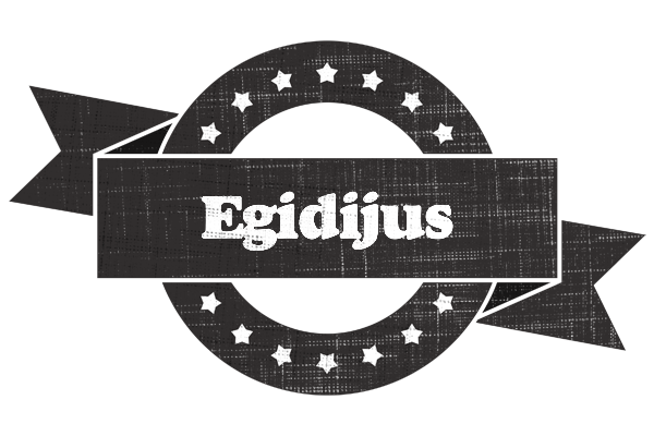 Egidijus grunge logo