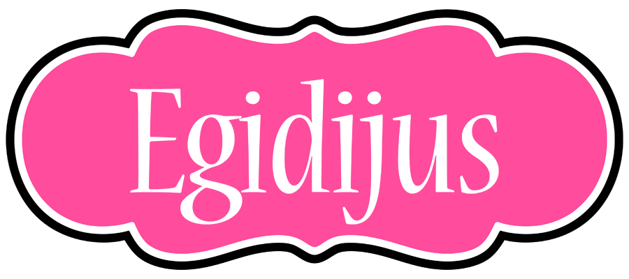 Egidijus invitation logo