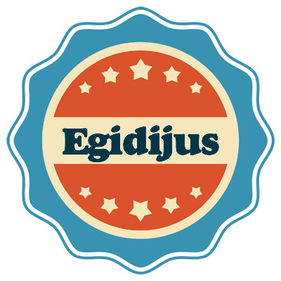 Egidijus labels logo