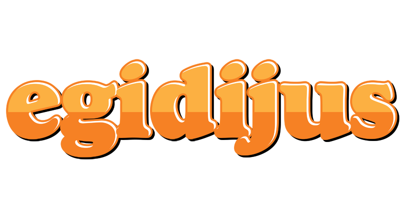 Egidijus orange logo