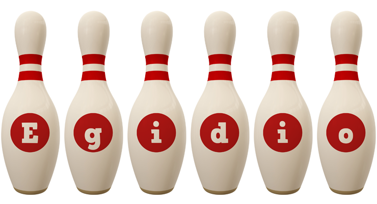 Egidio bowling-pin logo