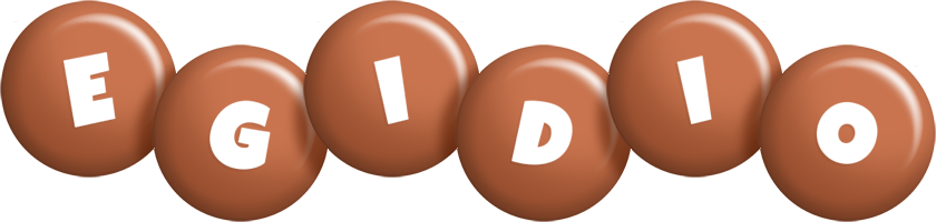 Egidio candy-brown logo