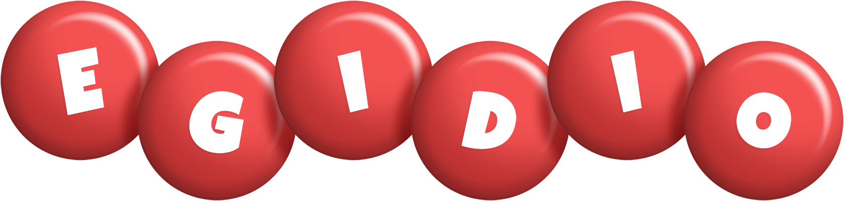 Egidio candy-red logo