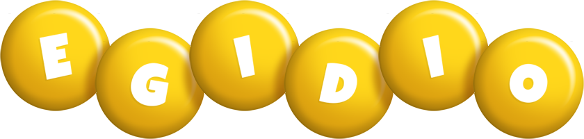 Egidio candy-yellow logo