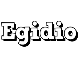 Egidio snowing logo