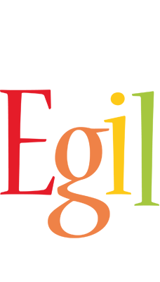 Egil birthday logo