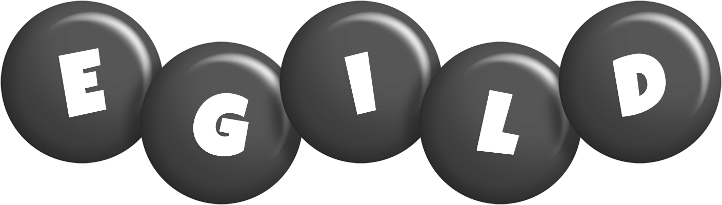 Egild candy-black logo