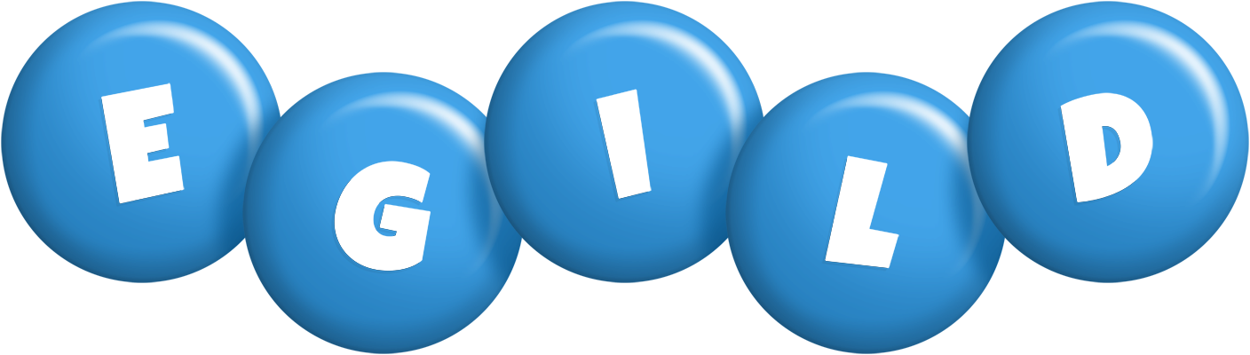 Egild candy-blue logo