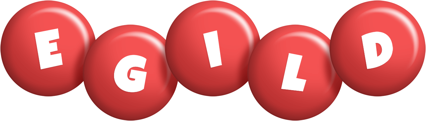 Egild candy-red logo