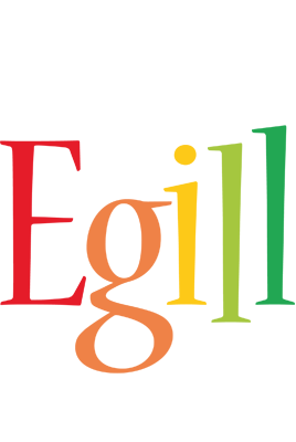 Egill birthday logo