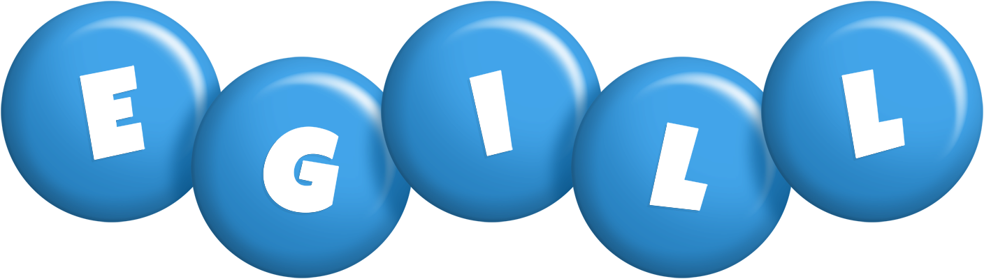 Egill candy-blue logo