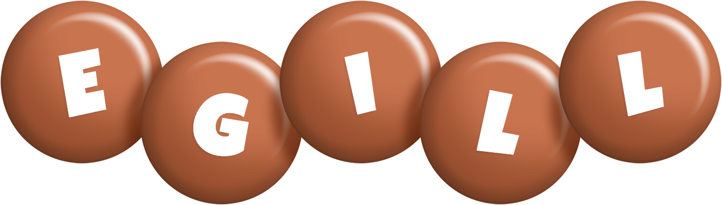 Egill candy-brown logo
