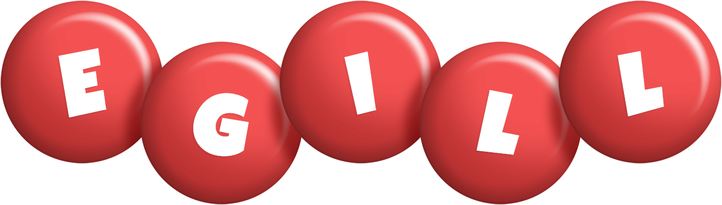Egill candy-red logo