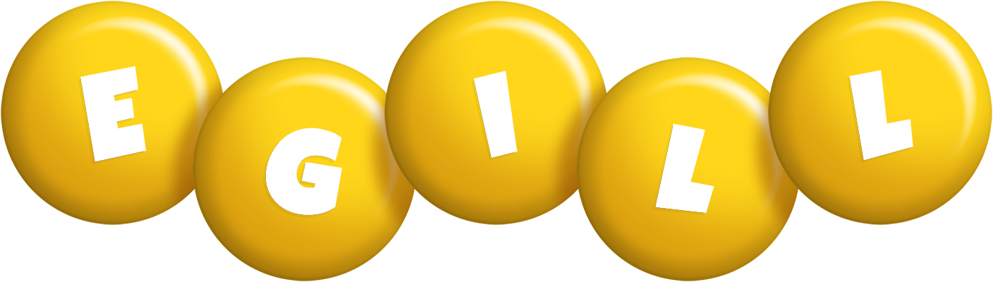 Egill candy-yellow logo