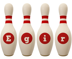 Egir bowling-pin logo