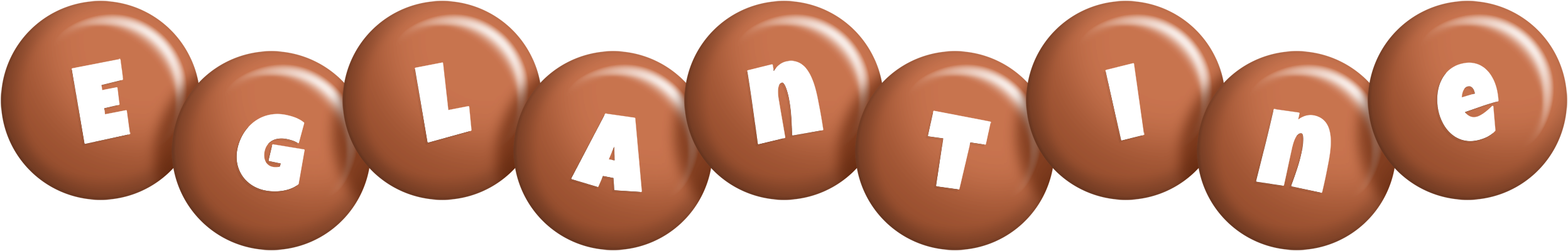 Eglantine candy-brown logo